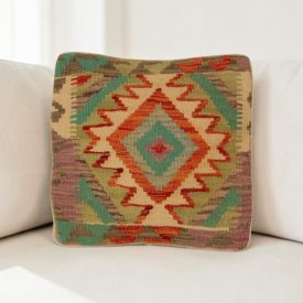   Kilim dekorační polštář 40x40 ručně tkaný povlak na polštář