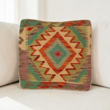 Kilim dekorační polštář 40x40 ručně tkaný povlak na polštář