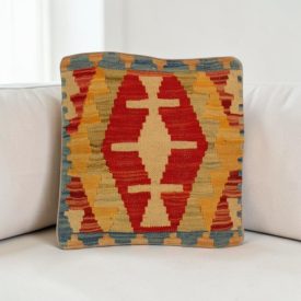   Kilim dekorační polštář 40x40 ručně tkaný povlak na polštář