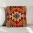 Kilim dekorační polštář 40x40 ručně tkaný povlak na polštář