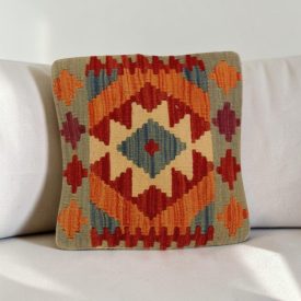   Kilim dekorační polštář 40x40 ručně tkaný povlak na polštář