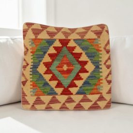   Kilim dekorační polštář 40x40 ručně tkaný povlak na polštář