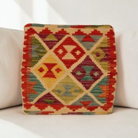   Kilim dekorační polštář 40x40 ručně tkaný povlak na polštář