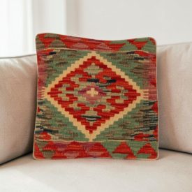   Kilim dekorační polštář 40x40 ručně tkaný povlak na polštář