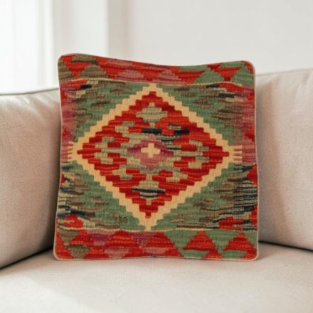 Kilim dekorační polštář 40x40 ručně tkaný povlak na polštář
