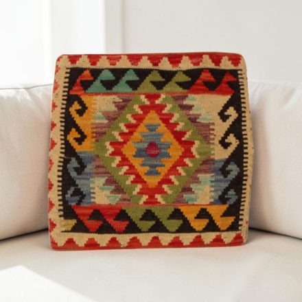 Kilim dekorační polštář 40x40 ručně tkaný povlak na polštář