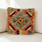 Kilim dekorační polštář 40x40 ručně tkaný povlak na polštář