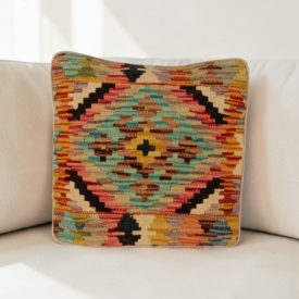  Kilim dekorační polštář 40x40 ručně tkaný povlak na polštář
