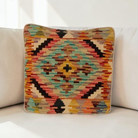 Kilim dekorační polštář 40x40 ručně tkaný povlak na polštář