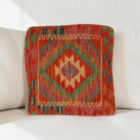   Kilim dekorační polštář 40x40 ručně tkaný povlak na polštář