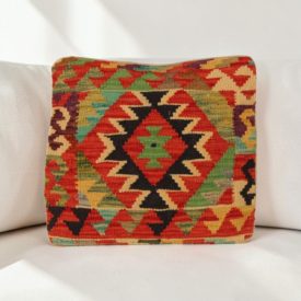   Kilim dekorační polštář 40x40 ručně tkaný povlak na polštář