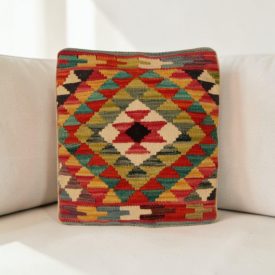   Kilim dekorační polštář 45x45 ručně tkaný povlak na polštář