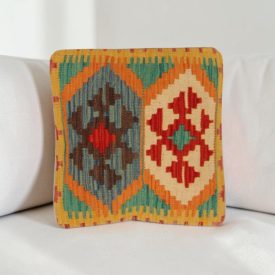   Kilim dekorační polštář 40x40 ručně tkaný povlak na polštář