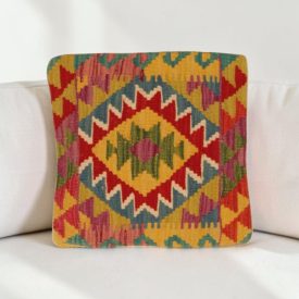  Kilim dekorační polštář 40x40 ručně tkaný povlak na polštář