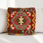 Kilim dekorační polštář 40x40 ručně tkaný povlak na polštář