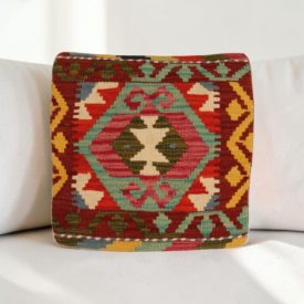   Kilim dekorační polštář 40x40 ručně tkaný povlak na polštář