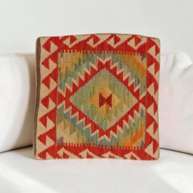   Kilim dekorační polštář 40x40 ručně tkaný povlak na polštář
