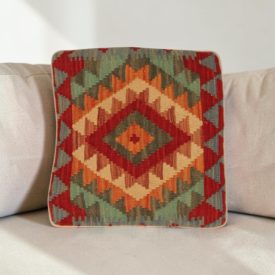   Kilimový polštář 40x40 ručně tkaný povlak na polštář