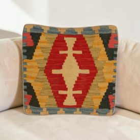   Kilimový polštář 40x40 ručně tkaný povlak na polštář