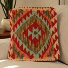 Kilim povlak na polštář 50x50 ručně tkaný dekorativní polštář
