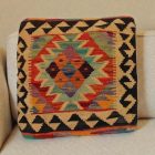 Kilim povlak na polštář 45x45 ručně tkaný dekorativní polštář