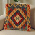 Kilim dekorativní polštář 50x50 ručně tkaný povlak na polštář