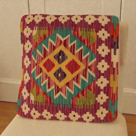 Orientální dekorativní polštář 50x50 ručně tkaný povlak na polštář Kilim