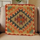 Orientální dekorativní polštář 50x50 ručně tkaný povlak na polštář Kilim