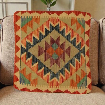 Orientální dekorativní polštář 50x50 ručně tkaný povlak na polštář Kilim