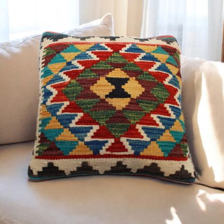 Ručně tkaný povlak na polštář Kilim 45x45 afghánský dekorační polštář