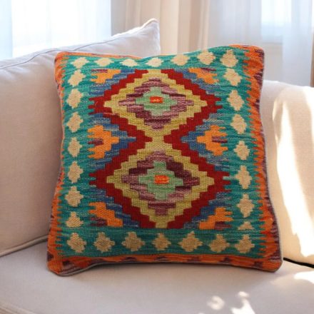 Ručně tkaný povlak na polštář Kilim 45x45 afghánský dekorační polštář