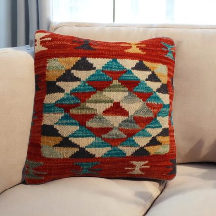 Ručně tkaný povlak na polštář Kilim 45x45 afghánský dekorační polštář