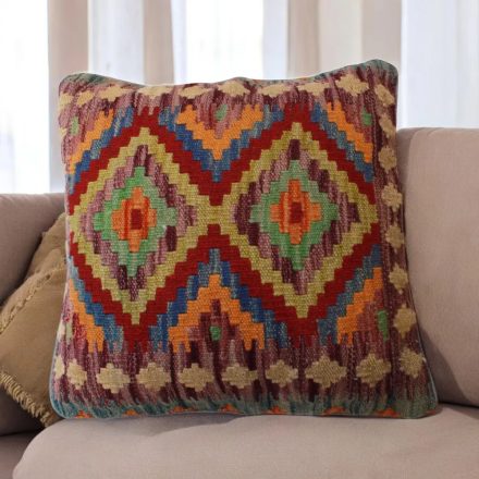 Ručně tkaný povlak na polštář 45x45 Dekorační polštář Kilim
