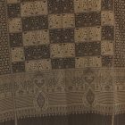 Elegantní dámský a pánský šátek 215x105 šedý černý s autentickým vzorem