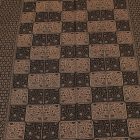 Elegantní dámský a pánský šátek 215x105 hnědý s autentickým vzorem