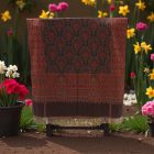 Elegantní šátek 215x105 fialově modrý tenký dámský šátek