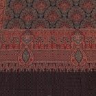 Elegantní šátek 215x105 fialově modrý tenký dámský šátek