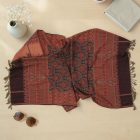 Elegantní šátek 215x105 fialově modrý tenký dámský šátek