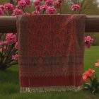 Velký šál vínový 215x105 velký dámský šátek na ramena