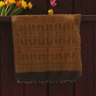 Šátek černý zlatý 215x105 elegantní dámský šátek z bavlny