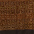 Šátek černý zlatý 215x105 elegantní dámský šátek z bavlny