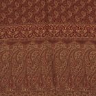 Elegantní dámský šátek 215x105 bordó béžový s autentickým vzorem