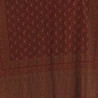 Elegantní dámský šátek 215x105 v barvě bordó béž s autentickým vzorem