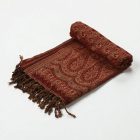 Elegantní dámský šátek 215x105 v barvě bordó z bavlny