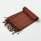 Elegantní dámský šátek 215x105 v barvě bordó z bavlny