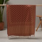 Elegantní dámský šátek 215x105 v barvě bordó z bavlny