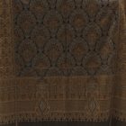 Velký šátek tmavě zeleno černý 215x105 velký pánský a dámský šátek