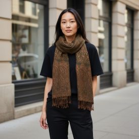 Velká šála tmavě zelená 215x105 velká dámská šála