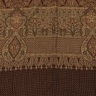 Šátek s orientálním vzorem hnědý 215x105 bavlněný šátek