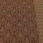 Šátek s orientálním vzorem hnědý 215x105 bavlněný šátek